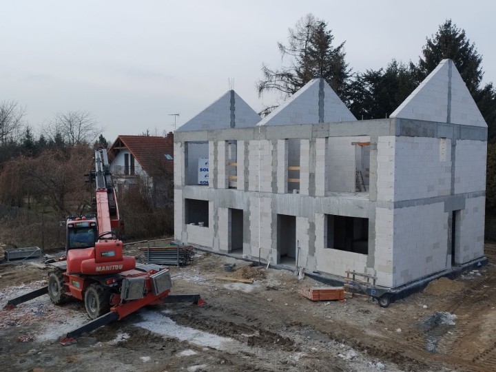 Zakończenie prac murarskich budynek B